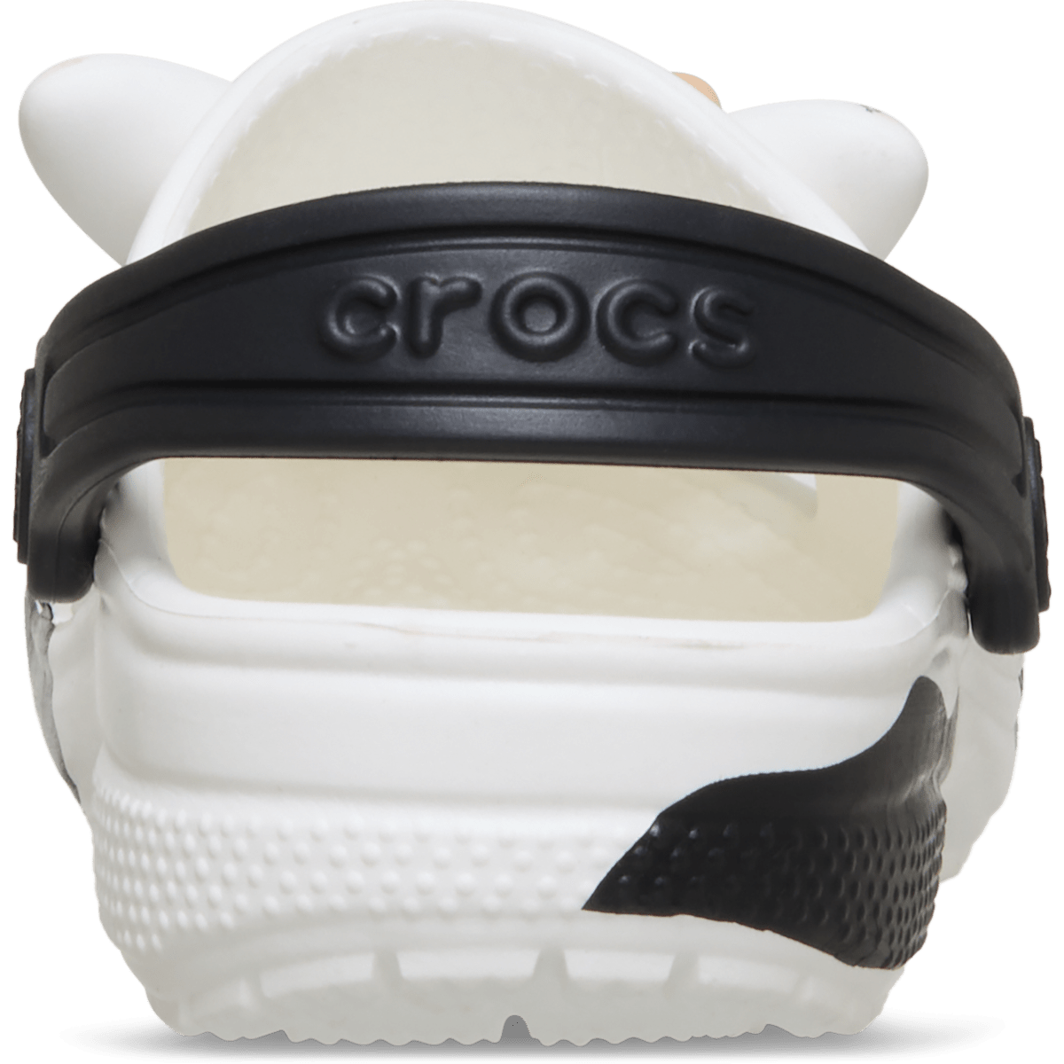 Toddler IAM Cow Clog - White