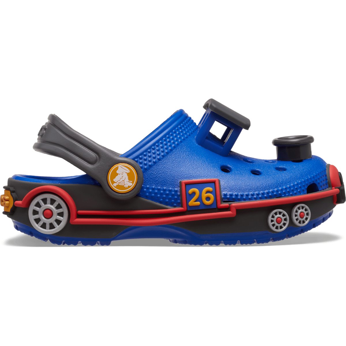 Toddler Classic IAM Train Clog - Blue Bolt/Carbon
