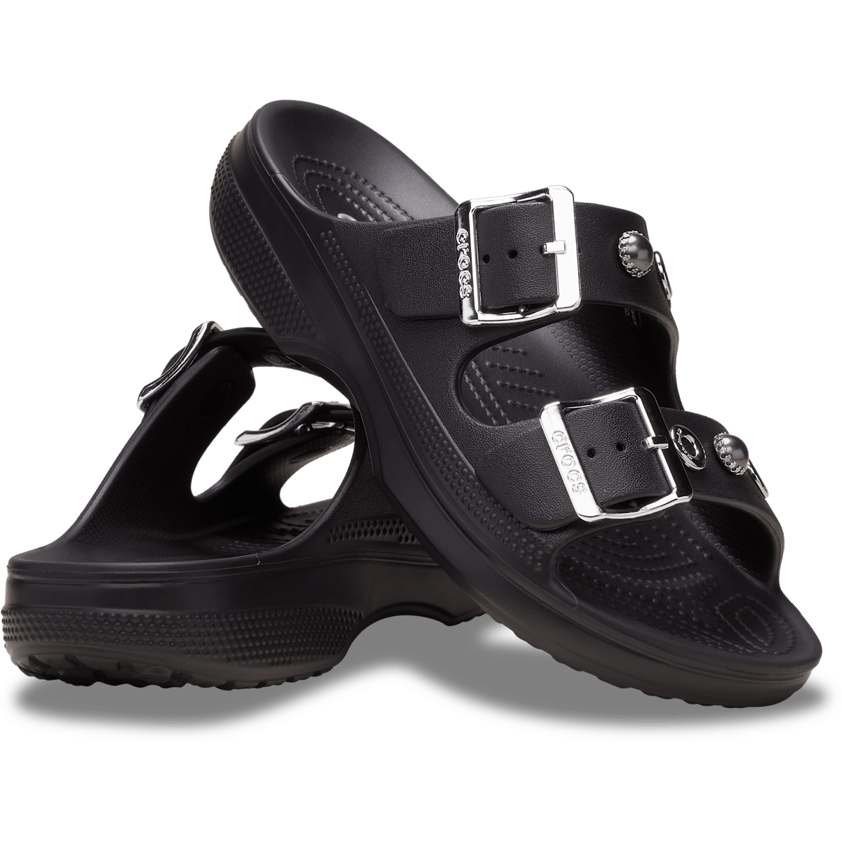 Saturday Embellished Sandal - Black / Silver